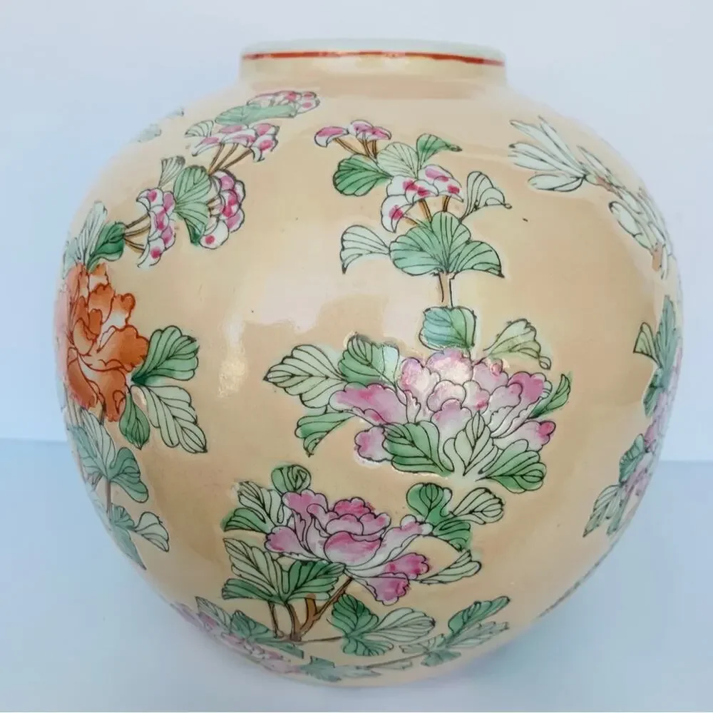 Antique Chinese Famille Rose Porcelain Phoenix Birds Ginger Jar vase - Picture 8 of 13